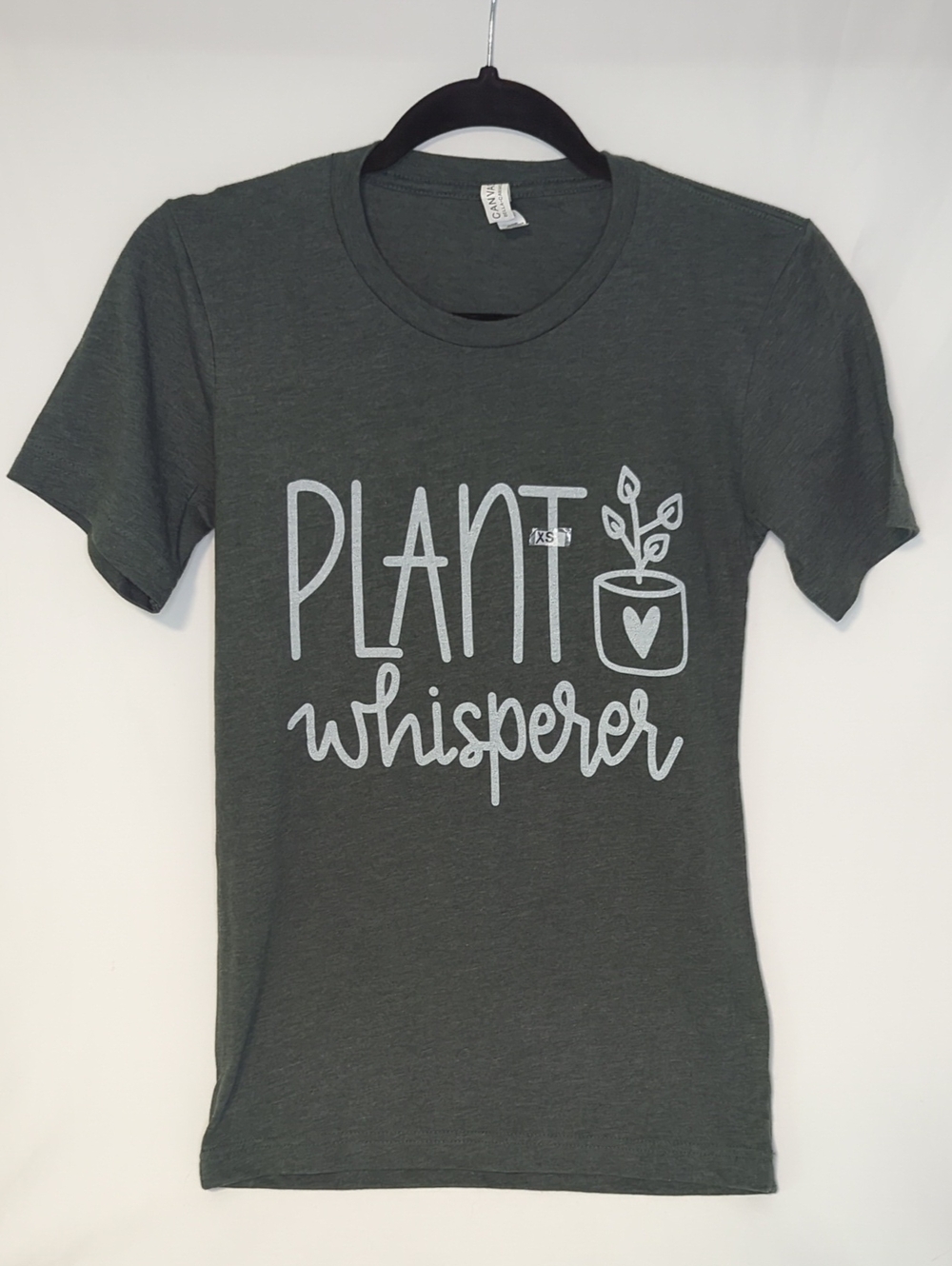 "Plant Whisperer" Womens T‑Shirt - Dark Green